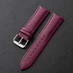 Ehtne bambusest nahast kiirkinnitusega rihm Samsung Huawei GT nutikella jaoks flat, 22mm lilla