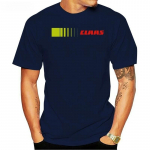 Claasi T-s&auml;rk ERINEVAD SUURUSED JA V&Auml;RVID Tractor Farming Meeste br&auml;nd Teeshirt Mehed Suvised puuvillased T-s&auml;rgid Meeste S tumesinine v&auml;rv