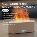 Uusim RGB Flame Aroomi hajuti niisutaja USB lauaarvuti simulatsiooni kerge aroomiteraapia &otilde;hupuhastaja magamistoas 7 v&auml;rviga