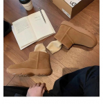 Lumesaapad Naiste L&uuml;hikese S&auml;&auml;rega Paksustatud Puuvillkingad Libisemiskindlad Talvised Uued Tudengite Naiste Kingad 2024 Must Saabas Platvorm Tossud 35 khaki