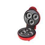 Donut masin 1PC koduseks kasutamiseks hommikus&ouml;&ouml;gi masin 3 auguga automaatne v&auml;ike mini k&uuml;psetamine laste koogi masin punane