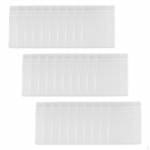 30 t&uuml;kki ehtekotid, v&auml;ikesed 6 cm x 8 cm taassuletavad l&auml;bipaistvad isesulguvad pakker&otilde;ngad