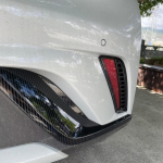 2x Rear Reflector Fog Lamp Cover Bezel Frame Replace for Byd Atto 2 ea1 Carbon Fiber Pattern