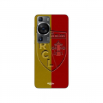 Coque Huawei P60 RCL LENS Logo fond jaune et rouge Maniacase