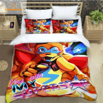 F-Five-Nights At Freddy's FNAF voodipesukomplekt King Twin Double Boys voodipesu Mirkofiibrist v&otilde;i pol&uuml;estrist tekikott EU single(135x200cm)