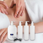 Single Bottle Oil Heater Lightweight Electric Lotion Warmer Dispenser white