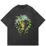 T&auml;navar&otilde;ivad Funny Graphic T-s&auml;rk Puuvillane Pestud Must Ts&auml;rk Unisex Topid Tees Suvine l&uuml;hikeste varrukatega T-s&auml;rk S must