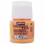 Peinture &agrave; l'eau brillante pour porcelaine - Mangue - 45 ml oranž