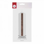 Feuille de cire Aspect de bois, brun fonc&eacute; 20 x 10 cm pruun