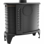 Puuk&uuml;ttega malmist pliit KRATKI K8 Automaatne &otilde;hukontroll &Oslash; 130 9 kW must