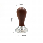 Kohvitarvikute tamper Barista T&ouml;&ouml;riistad Espresso tampimisjaam Kohvimasin Baar Presser Kohvik Kohvik Tamp s&ouml;&ouml;gikoht