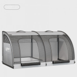 Auto Koeramaja Suletud Uue Aasta ajal Hoidke Soojas Talvel Suur Keskmine ja V&auml;ike Koerad V&auml;ljas Lemmiklooma K&auml;ru Matt 100*50*50