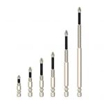 6/12 tk suure magnetilise kruvikeeraja puuriterade komplekt Tugev vastupidavus laialdaselt kasutatavad libisemisvastased puuriterad T&auml;ppiskruvikeerajate komplekt 6pcs