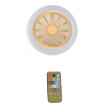 LED-valgustusega laeventilaatorid, kolme labaga Modern Smart E27 jaoks. Lambi peaventilaatori lambi jaoks Tasukinnitus magamistoa kontorisse 86V-2 valge