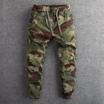 Meeste Ameerika Retro Kitsa L&otilde;ikega Kolmem&otilde;&otilde;tmelise L&otilde;ikega Kamuflaažt&ouml;&ouml;riided 2XL