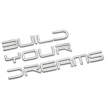 3D Metall Ehita Oma Unistused T&auml;ht S&Otilde;NA Logo Embleem M&auml;rk Auto Pagasiruumi Nimesilt Kleebis BYD Han Song Tang Qin PLUS Atto 3 jaoks Build Your Dreams h&otilde;be