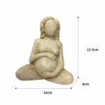 Raseda kuju imitatsioon savist dekoratiivsed kujukesed Rasedustriloogia Naine Rasedus Mudaskulptuur Kodukaunistuse kingitus emale