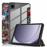 &Uuml;hilduv nahast &uuml;mbris Samsung Tab A9 8.7 jaoks ja akr&uuml;&uuml;list kolmeks volditav &uuml;mbris A9+ 11 jaoks 8.7 inch (2023)