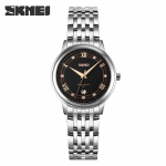 Fashion Solid Steel Belt Couple Watch Simple Casual Calendar Men's and Women's Quartz Watch