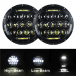 Nissan Patrol Y60 jaoks, Hummer H1&H2 jaoks, Lada 4X4 jaoks, 7-tolline LED-esituli DRL, Jeep Wrangler TJ JK LJ CJ 7-tolline jaoks, Land Rover Defender jaoks N