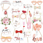 23 tk. V&auml;rvilised fotorekvisiidid Poissmeestepeo pruut saab pruudiks Du&scaron;ikroonid Teemants&otilde;rmused Roosid