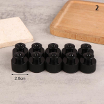 10 tk Pudelikorgid Kaasaskantavad L&uuml;kka T&otilde;mba Keeratavad Kaaned Limonaadi Asendustopid Vedelikudosaator Detailit&ouml;&ouml;riistade jaoks 28mm must