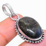 Labradorite Handmade 925 Sterling Silver Jewelry Pendant 1.58 c6p43