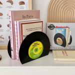 Vin&uuml;&uuml;l-Cd-raamatuhoidjad Loomingulised plaadihoidjad, t&ouml;&ouml;lauakaunistus Rubbie Vintage vahesein Raamatukapp Kontoritarvikud