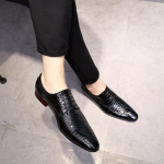Disainerjalatsid Meeste Klassikalised Moodsad Meeste Kontorijalatsid Meeste Ametlikud Jalan&otilde;ud Zapatos Formales Hombre Sapato Social 37 must