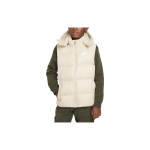 Nike Laste Logotr&uuml;kiga Eemaldatava Kapuutsiga Puhvervest Laste vest Liiv-Valge DZ9728-126 S white