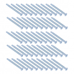 50 tk Isepuuriv kruvi ristpea tsingitud s&uuml;sinikterasest kinnitusdetail 4,2x50mm lameda peaga