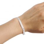 K&auml;ev&otilde;ru Stiilne meeste tasapinnaline &auml;&auml;rekivi h&otilde;betatud kett Minimalistlik disain K&auml;ev&otilde;ru ehted Kingitused