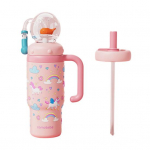 Vaalaga purskkaevusega joogiklaas 710ml Roostevabast terasest joogikruus L&otilde;busa purskkaevu efektiga Lekkekindel Tilgakindel K&otilde;rrega joogiklaas Lastele T&auml;iskasvanutele H