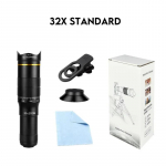 Professionaalne HD telefoto suumiga telefonil&auml;&auml;ts 32x v&otilde;imas monokulaarne teleskoop mobiilne telefoto l&auml;&auml;ts matkamiseks turismiks
