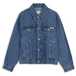 Calvin Klein Puuvillane Tr&uuml;kitud Tilk&otilde;lgadega Denim Jakk Meeste jakid Denim-Sinine 4LB773G S gray
