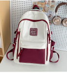 &Otilde;pilase koolikott 2025 uus kontrastv&auml;rviline k&otilde;rgekvaliteediline seljakott naiste suure mahutavusega vabaaja seljakott punane