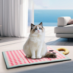 Cool Mat for Pets, Mattress Bed, Indoor, Outdoor, Easy to Clean, Home Use, Cat, Dog, Sleeping Pink S
