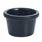 Kastmekauss, kastmepaat, &uuml;mmargune l&auml;ikiv melamiin, 6 cm, 50 ml, must mini kastmistass must