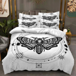 Moodne tehnoloogiline tr&uuml;kk, 3D digitaaltr&uuml;kk, voodipesu, tekikotid, padjap&uuml;&uuml;rid, kolmeosaline komplekt 70 * 133Cm two-piece set black
