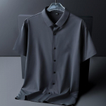 Business Ice Silk Traceless meeste l&uuml;hikeste varrukatega polos&auml;rk Ice Silk kiiresti kuivav kvaliteetne meeste s&auml;rk M-8XL 6XL