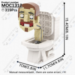 MOOXI Anime Seeria Skibidi Tualeti Figuurid Operaator Lahingurobot Ehitusklotsid Mudel MOC Klotsid DIY Montessori M&auml;nguasjad Laste Kingitused