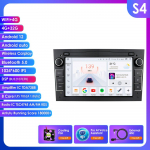 Ossuret Intelligentne 8G 128G Android 12 Autoraadio Opel Astra H J 2004 Vectra Vauxhall Antara Zafira Corsa C D Vivaro Meriva jaoks 4G Carplay GPS-m&auml;ngija B S4 8Core 4G 32G AI