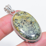 Natural Tibetan Turquoise 925 Sterling Silver Jewelry Pendant 2.01 t6f89