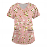 Naiste moodsad V-kaelusega l&uuml;hikeste varrukatega kombinesoonid taskutega, tr&uuml;kitud topid riided L