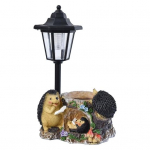 Aia kuju LED p&auml;ikeselambiga Ilmastikukindel Automaatne laadimine V&auml;lispatio Skulptuuri dekoratsioon LED valgus