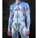 3D digitaaltr&uuml;kk Lavakost&uuml;&uuml;mid T&auml;iskasvanutele Halloweeni &Uuml;ritused Karnevali Teemapidu Cosplay Riietus M&auml;ngimine Jumpsuit Adults S