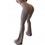 Naiste laienevad p&uuml;ksid elastse k&otilde;rge v&ouml;&ouml;kohaga, &uuml;hev&auml;rvilised pikad p&uuml;ksid, soonikkoes tekstuur, jooga, jooksmine, jalgrattas&otilde;it, treeningp&uuml;ksid XS