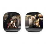 2 tk Loomamustriga Auto P&auml;ikesesirm K&otilde;rge Tihedusega Alumiiniumfoolium Esiklaasi P&auml;ikesekaitse Plokeerib UV-kiired P&auml;ikesesirm Aastaringne Kaitse S&otilde;iduki P&auml;ikesekaitse R