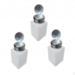 3 x Plastic Makeup Remover Press Bottle Liquid Dispenser - 200ml