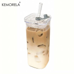 400 ml kandiline klaasist kruus kaane ja &otilde;lgedega hommikus&ouml;&ouml;gipiimatopsiga mikrolaineahjus ohutu l&auml;bipaistev peo&otilde;lu kohvikruus joogin&otilde;u klaas 400ml